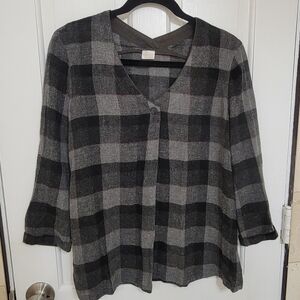 Poetry blouse top 71%VISCOSE 29% WOOL size 6.
